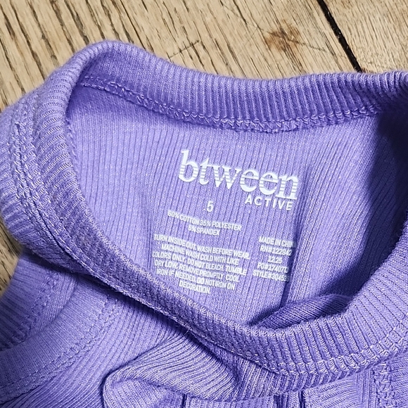 btween Purple Tank and Black Shorts Set - Picture 2 of 6